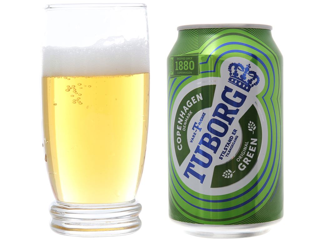 Thùng 24 lon bia Tuborg 330ml 8