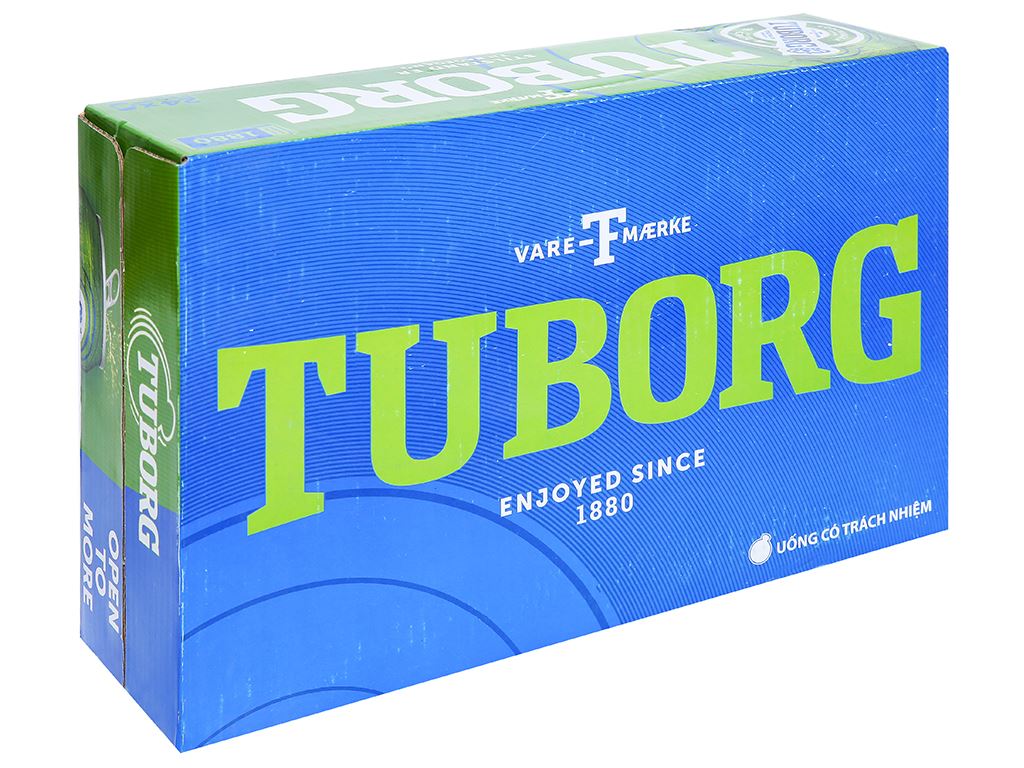 Thùng 24 lon bia Tuborg 330ml 1