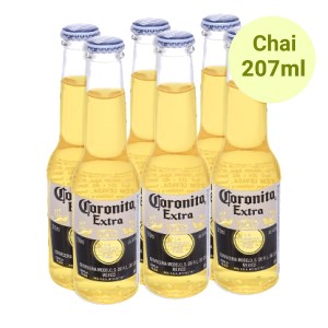 6 chai bia Coronita Extra 207ml