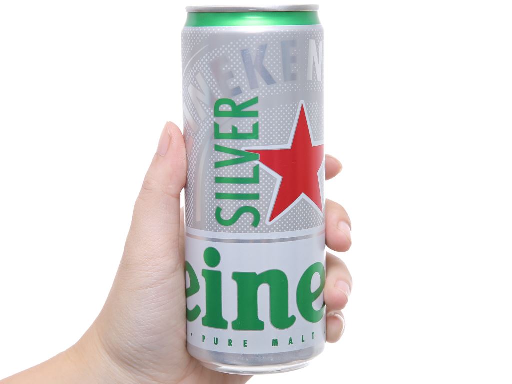 Bia Heineken Silver lon 330ml 5