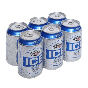 6 lon bia Huda Ice Blast 330ml