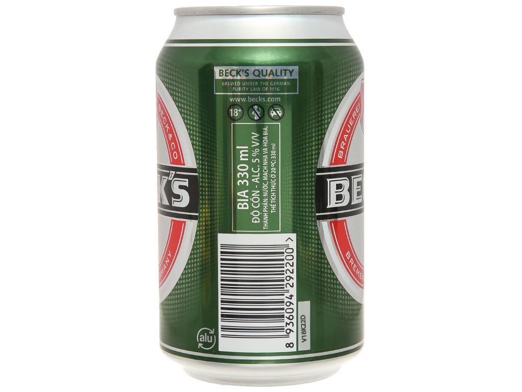 6 lon bia Beck's 330ml 3