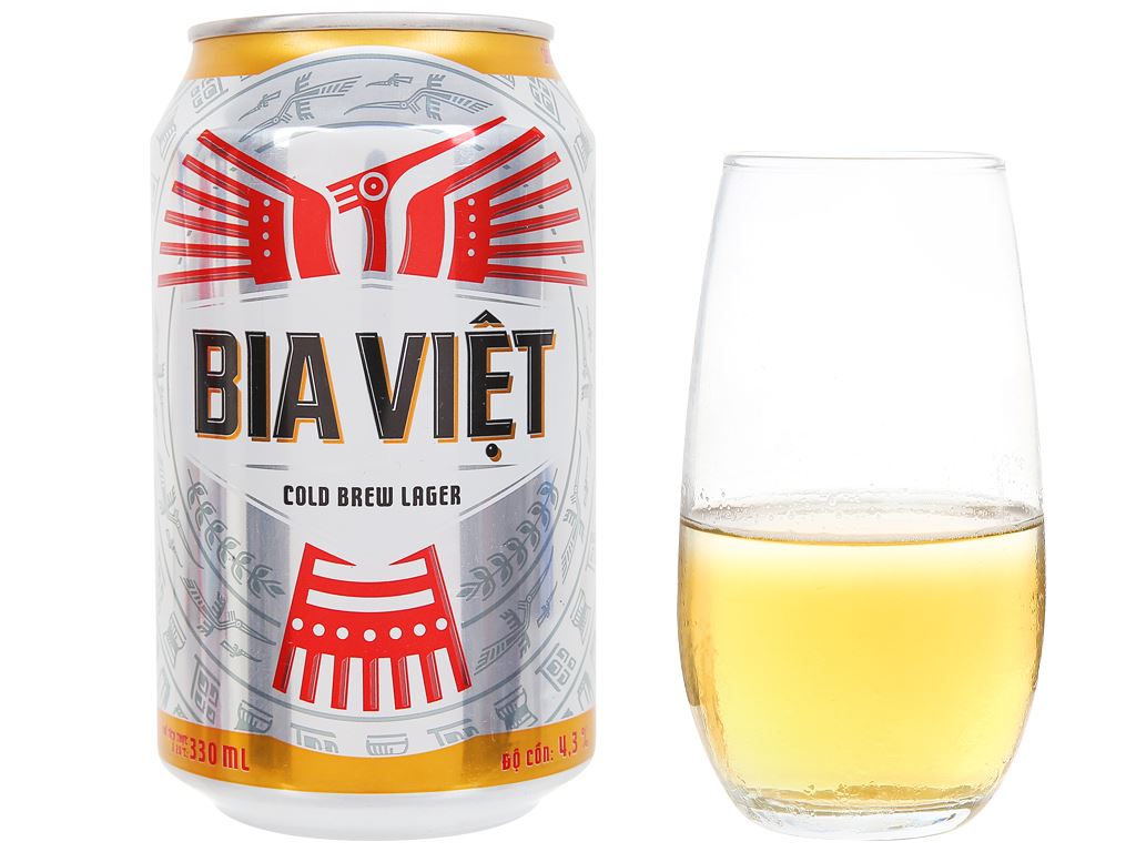 Thùng 24 lon bia Bia Việt 330ml 1