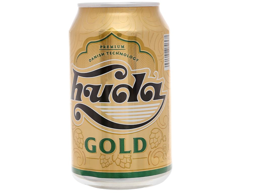 Bia Huda Gold lon 330ml 1