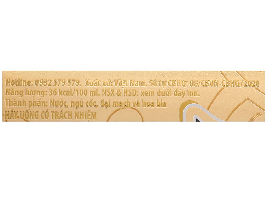 Bia Huda Gold lon 330ml 4