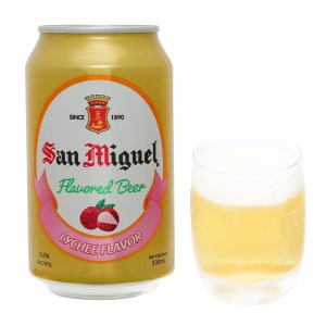 Bia trái cây San Miguel vị vải lon 330ml