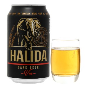 Bia đen Halida lon 330ml