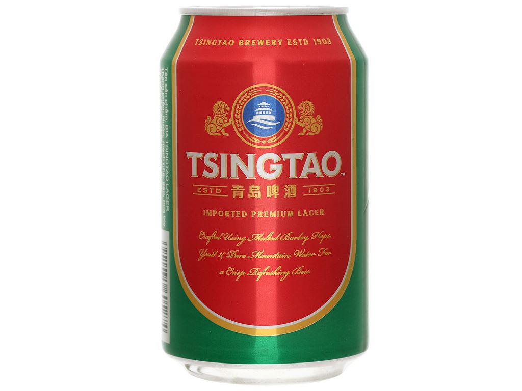 Thùng 24 lon bia Tsingtao Lager lon 330ml 3