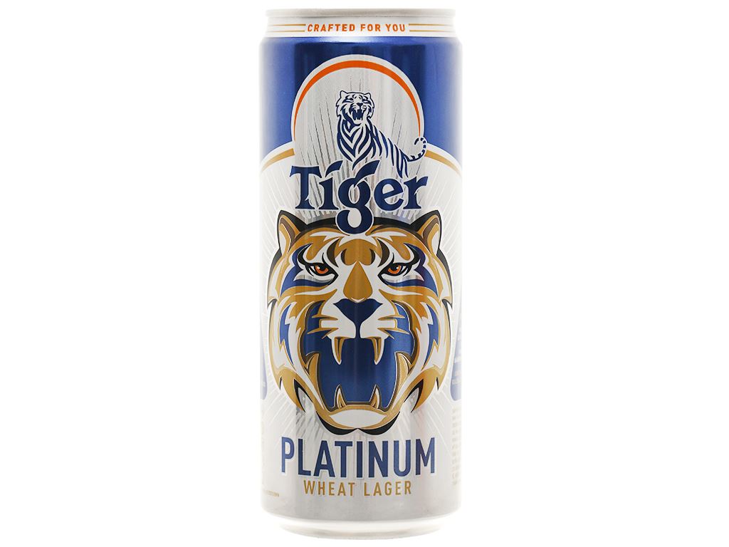 Bia Tiger Platinum Wheat Lager lon 330ml 1
