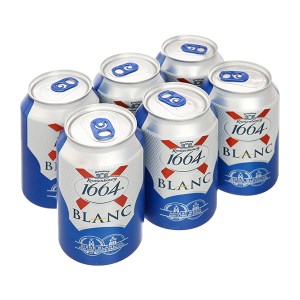 Lốc 6 lon bia Kronenbourg 1664 Blanc 330ml