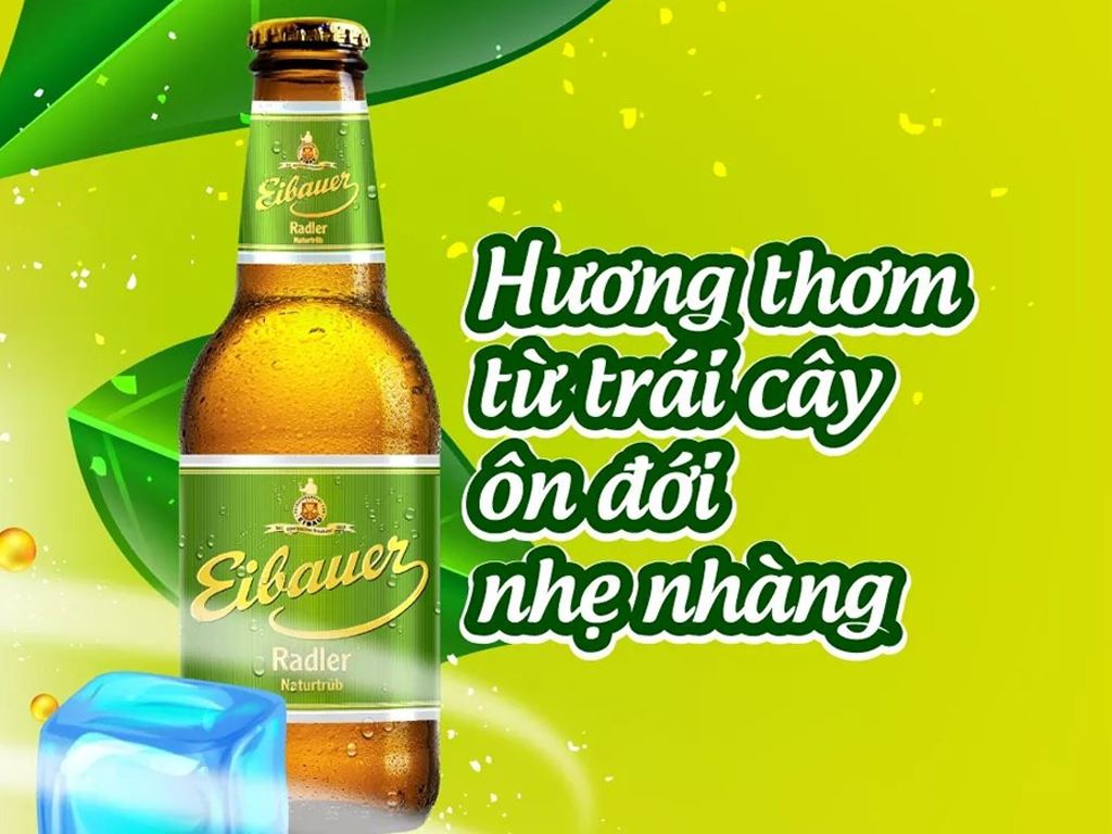 Bia trái cây Eibauer Radler Naturtub 250ml tại Bách hoá XANH