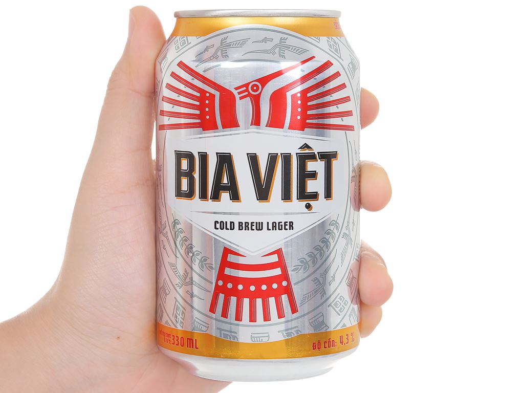 Thùng 12 lon bia Bia Việt 330ml 6
