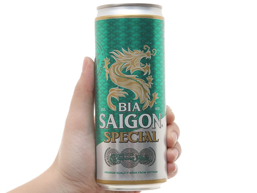Bia Sài Gòn Special Sleek lon 330ml 5