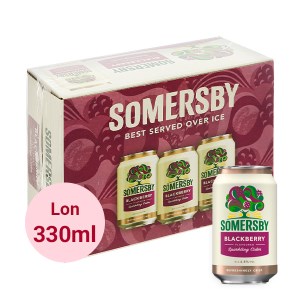 Thùng 12 lon nước táo lên men Somersby Blackberry vị mâm xôi 330ml