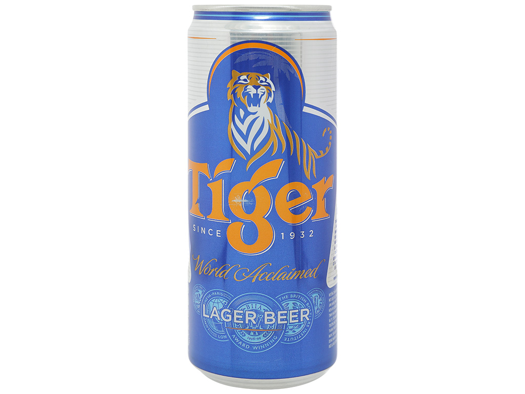 Bia Tiger lon cao 330ml thơm ngon, giá tốt tại Bách Hoá XANH