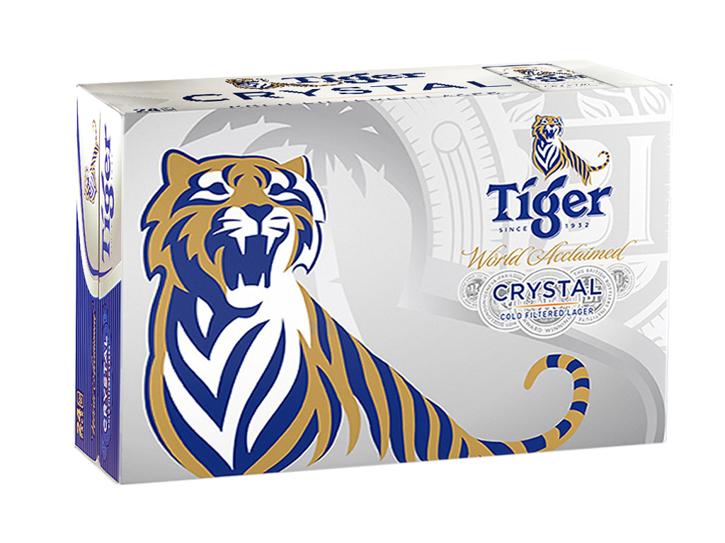 Thùng 24 lon bia Tiger Crystal 330ml 1