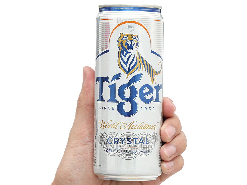 Thùng 24 lon bia Tiger Crystal 330ml 9