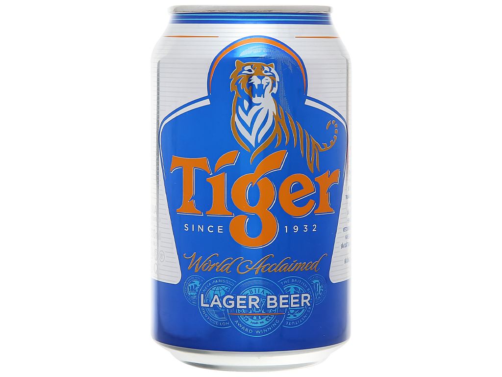 Thùng 24 lon bia Tiger 330ml 13