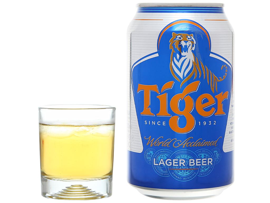 Thùng 24 lon bia Tiger 330ml 2