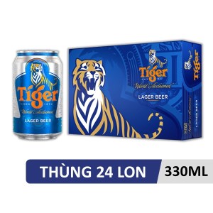Thùng 24 lon bia Tiger 330ml