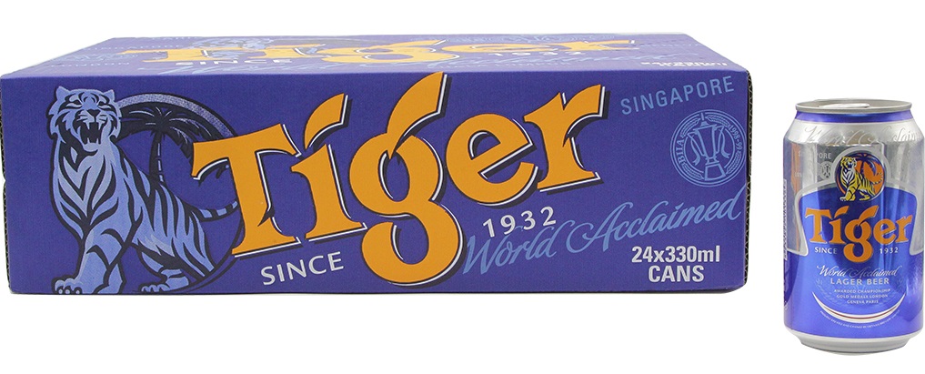 Bia Tiger lon 330ml (thùng 24 lon)