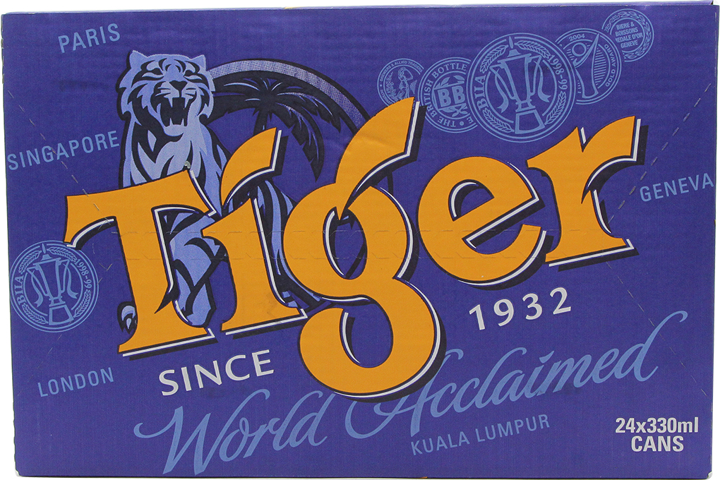 Bia Tiger lon 330ml (thùng 24 lon)