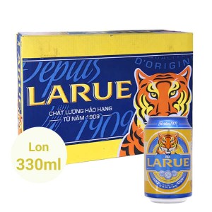 Thùng 24 lon bia Larue Xanh 330ml