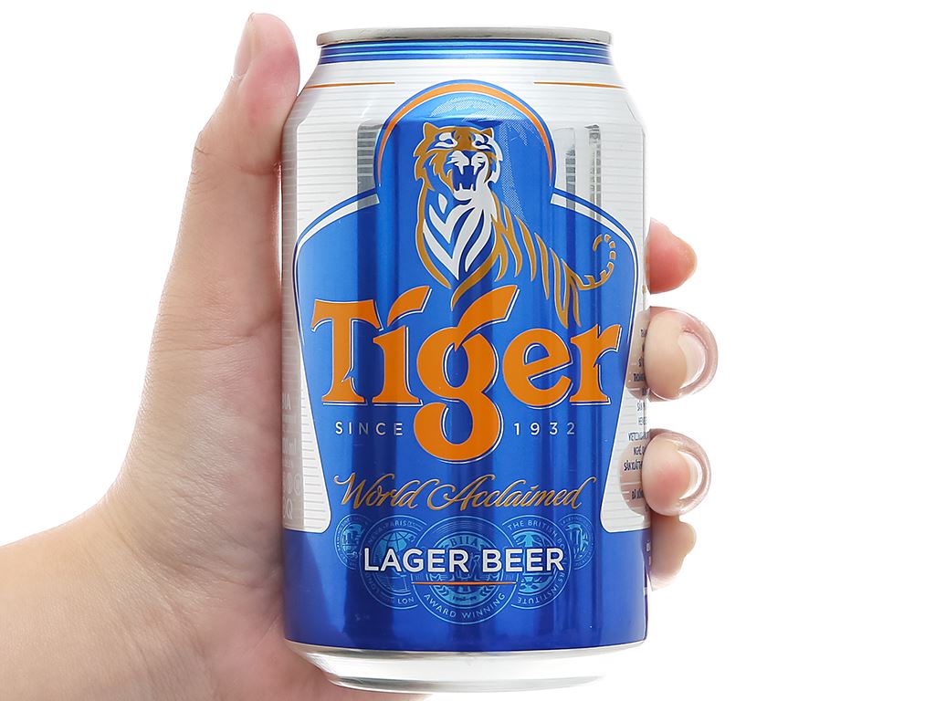 Bia Tiger lon 330ml 16