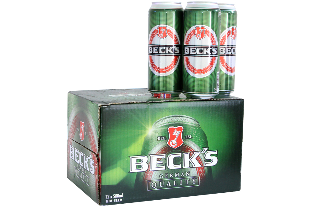 Bia Beck's lon 500ml (thùng 12 lon)