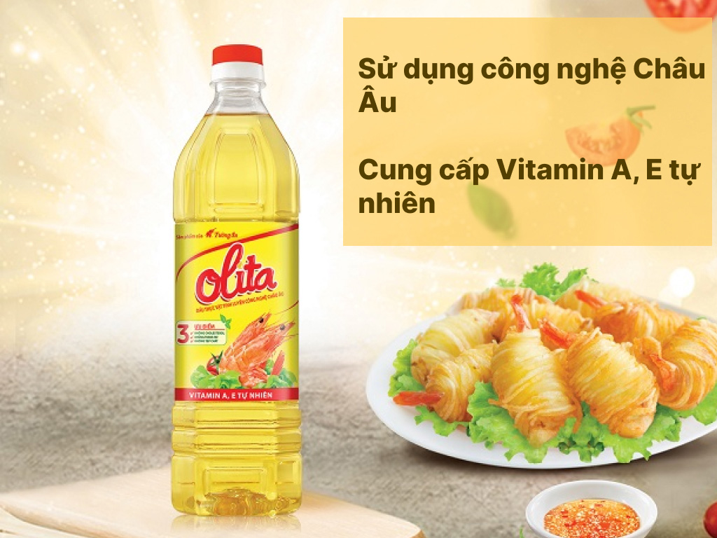 Dầu thực vật tinh luyện Olita chai 1 lít 2