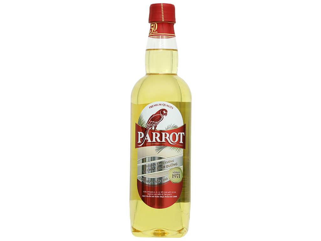 Dầu ăn dinh dưỡng Parrot chai 1 lít 1