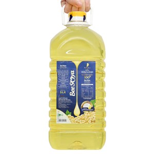 Dầu đậu nành nguyên chất Bee Soya Nakydaco can 5 lít