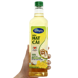 Dầu hạt cải nguyên chất Simply chai 1 lít