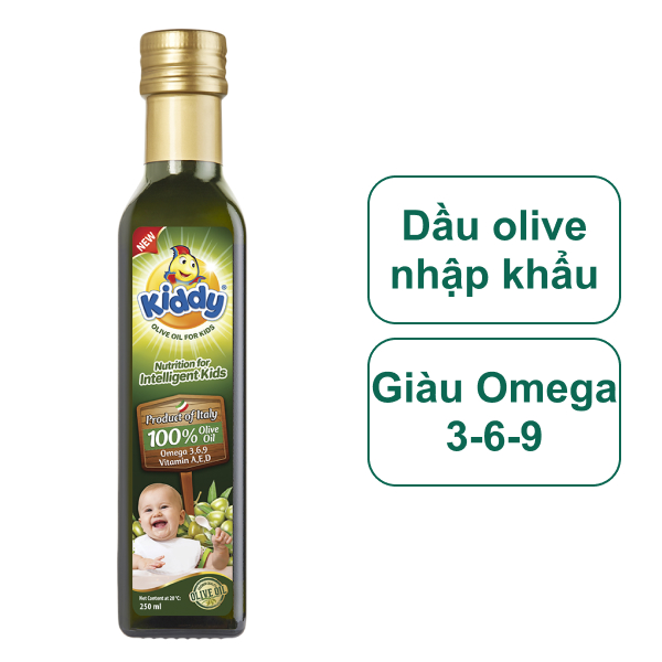 Dầu olive cho bé Kiddy 250ml