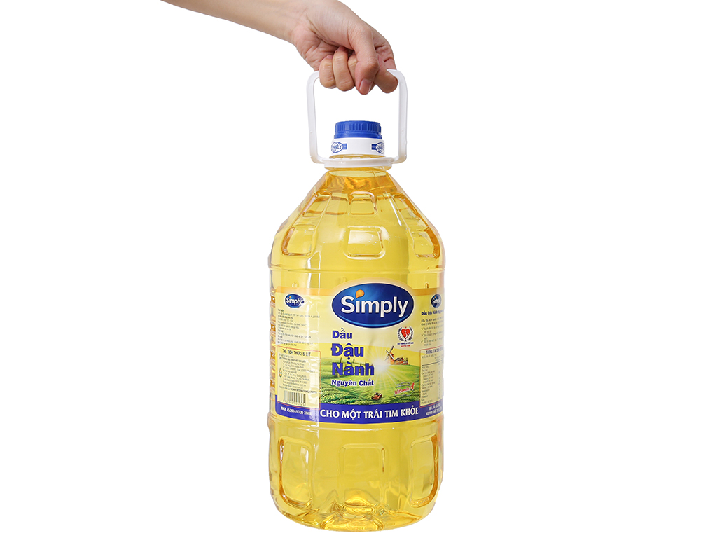 Dầu đậu nành nguyên chất Simply can 5 lít 4