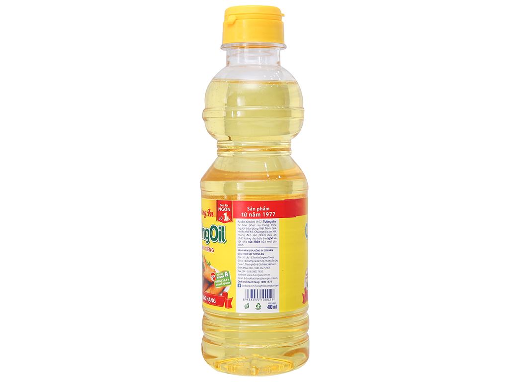 Dầu thực vật Tường An Cooking Oil chai 400ml 3