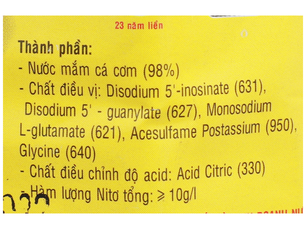 Nước mắm cá cơm loại Biển Hưng Thịnh 10 độ đạm chai 900ml 7