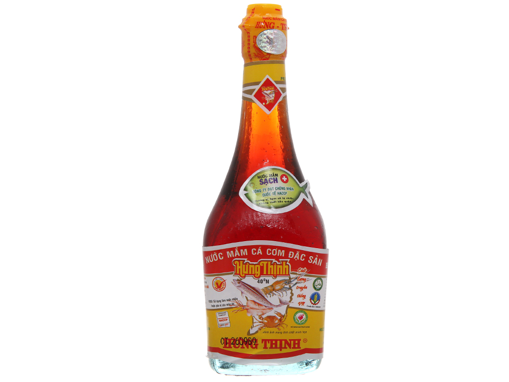 Nước mắm cá cơm đặc sản Hưng Thịnh 40 độ đạm chai 220ml 1