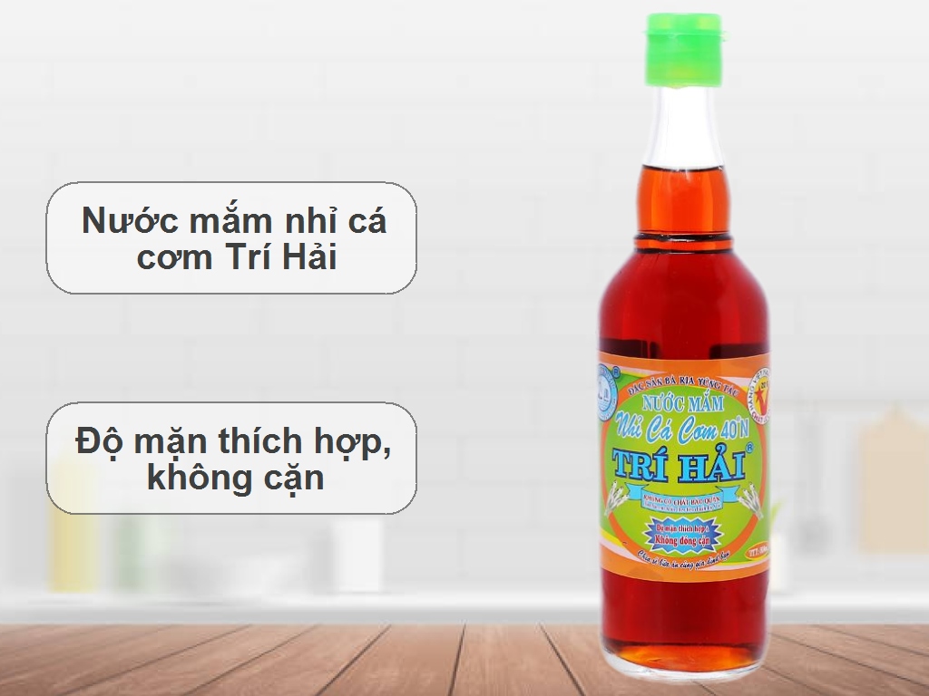 Nước mắm nhĩ cá cơm Trí Hải 40 độ đạm chai 500ml 2