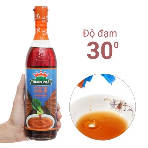 Nước mắm cá cơm Thuận Phát 30 độ đạm chai 610ml