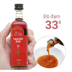 Nước mắm nhĩ Thuyền Xưa 33 độ đạm chai 65ml
