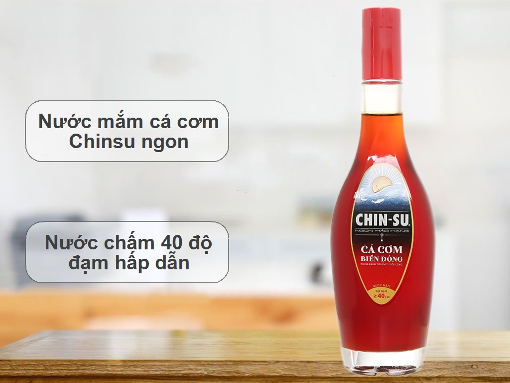 Nước mắm cá cơm Chinsu 40 độ đạm chai 500ml 2