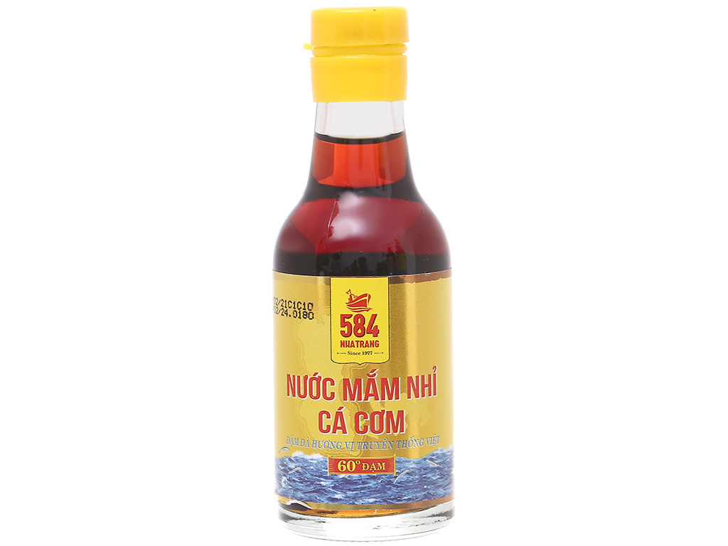Nước mắm nhỉ 584 Nha Trang 60 độ đạm chai 60ml 1