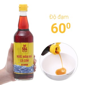 Nước mắm nhĩ 584 Nha Trang 60 độ đạm chai 510ml