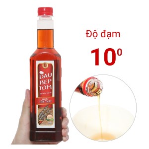 Nước mắm Đầu Bếp Tôm cao cấp 10 độ đạm chai 500ml