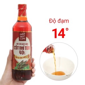 Nước mắm đặc sản cốt nhĩ tôm Đầu Bếp Tôm 14 độ đạm chai 640ml