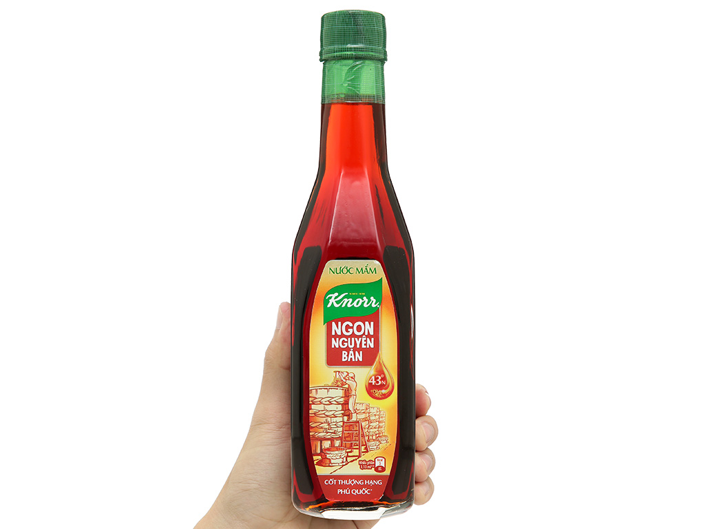 Nước mắm Knorr từ cốt Phú Quốc cao cấp 43 độ đạm chai 500ml 5