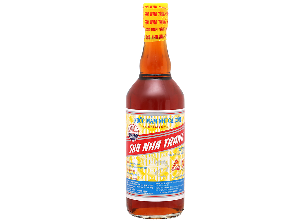 Nước mắm nhĩ cá cơm 584 Nha Trang 25 độ đạm chai 500ml giá tốt tại Bách hoá  XANH