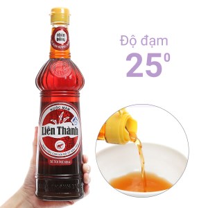 Nước mắm Liên Thành nhãn đồng 25 độ đạm chai 600ml