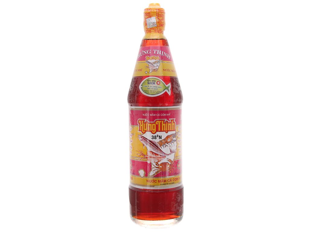 Nước mắm nhĩ hảo hạng Hưng Thịnh 38 độ đạm chai 750ml 1